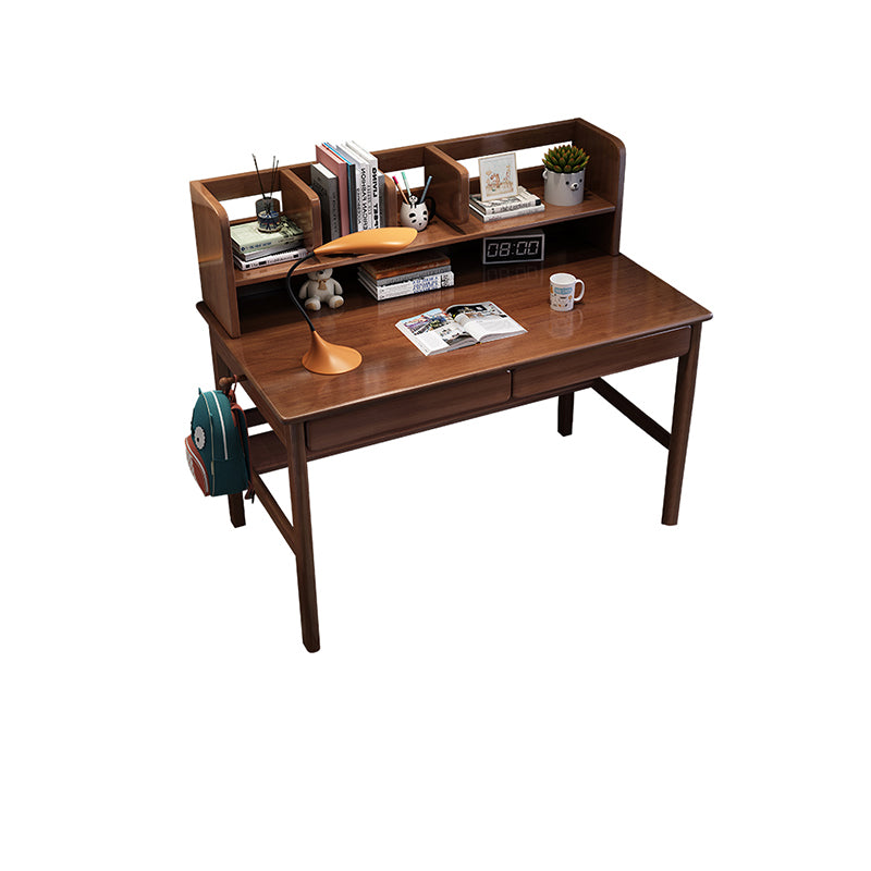 Walnut Blythe Study Desk and Selee Chair Set
