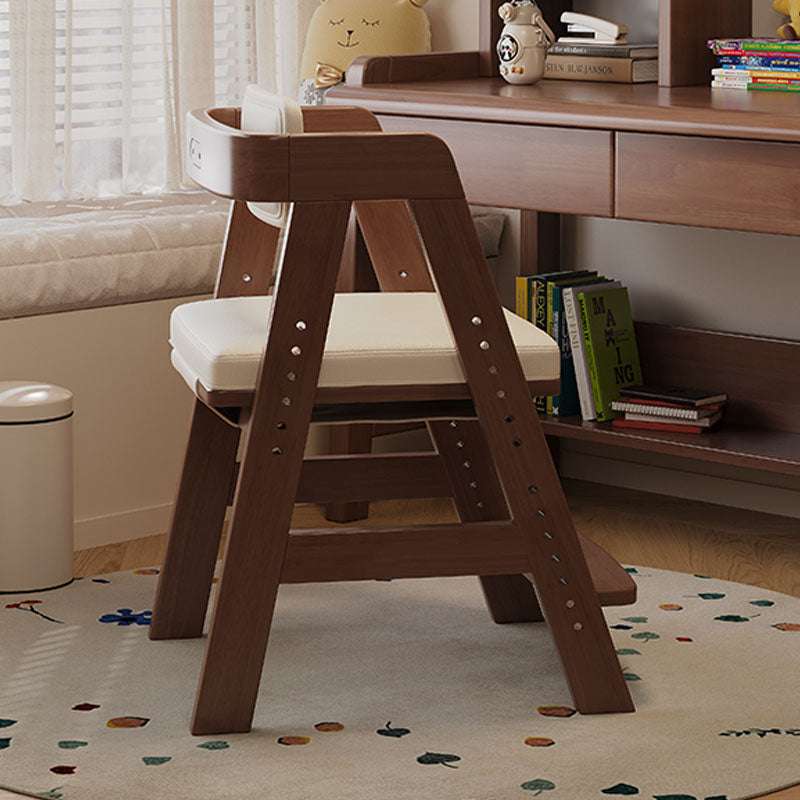 Hicklin Height-Adjustable Solid Timber Ergonomic Study Chair with Footrest