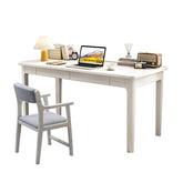 White Mitch Study Desk and Sinoa Chair Set