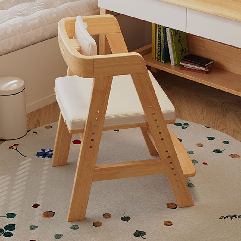 Hicklin Height-Adjustable Solid Timber Ergonomic Study Chair with Footrest