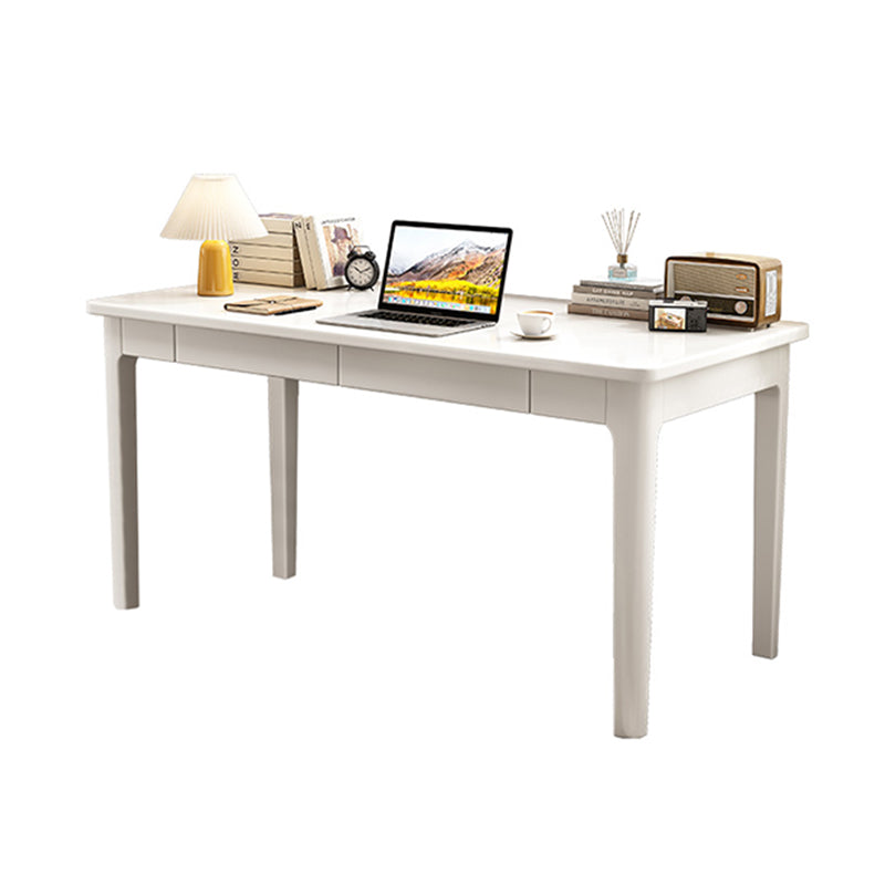White Mitch Study Desk and Sinoa Chair Set