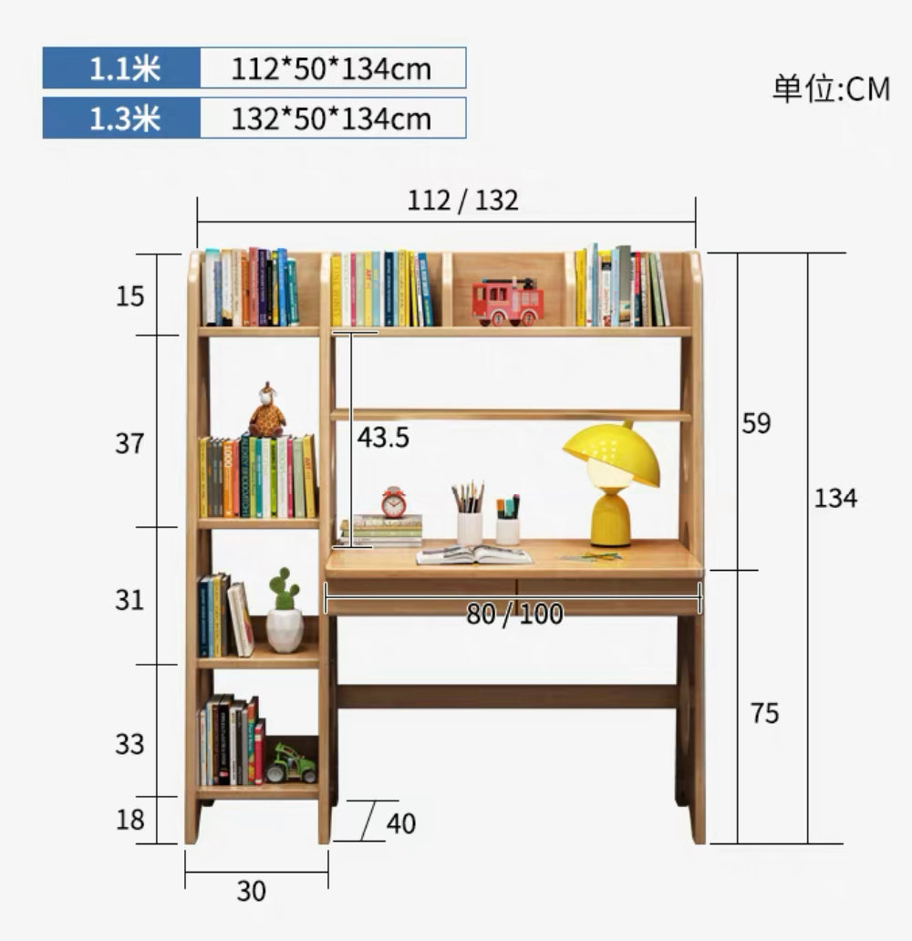 Pink Bryla Study Desk and Z Shape Chair set