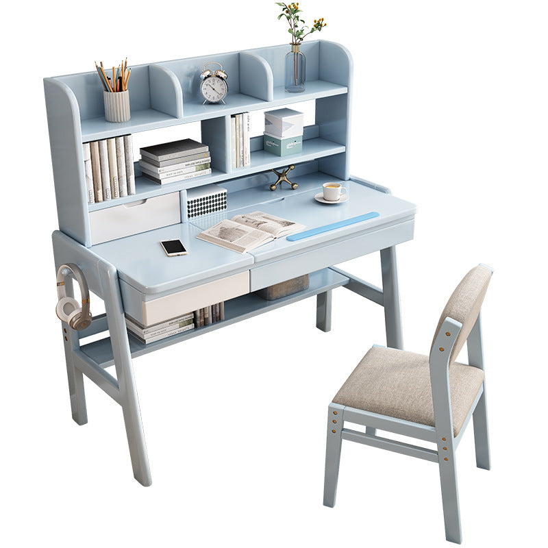 Blue Avelinn Study Desk and Siona Chair Set