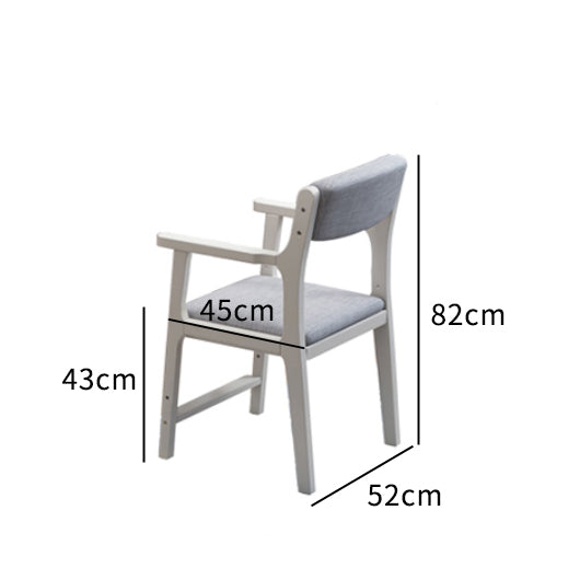 White Mitch Study Desk and Sinoa Chair Set