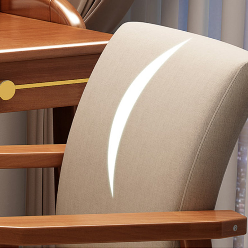 Walnut Avelinn Study Desk and Pier Chair Set