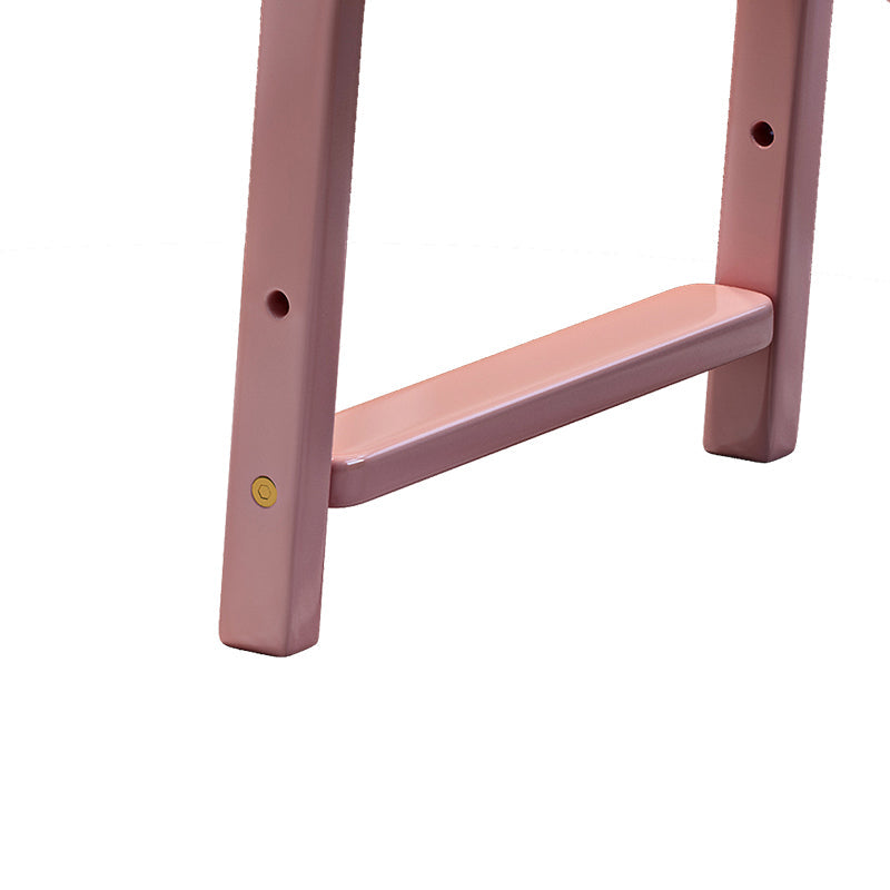 Sinoa Pink Solid Timber Study Chair /Rubberwood/Cotton and Linen