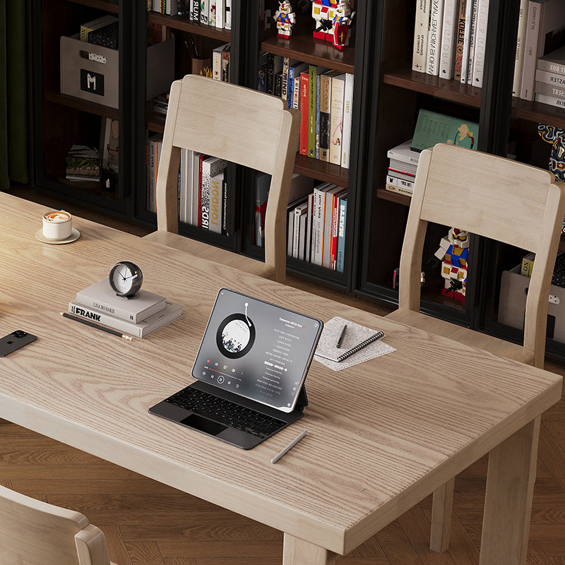 Zaheer Minimalist Multi-Purpose Solid Timber Study Desk 180cm/200cm