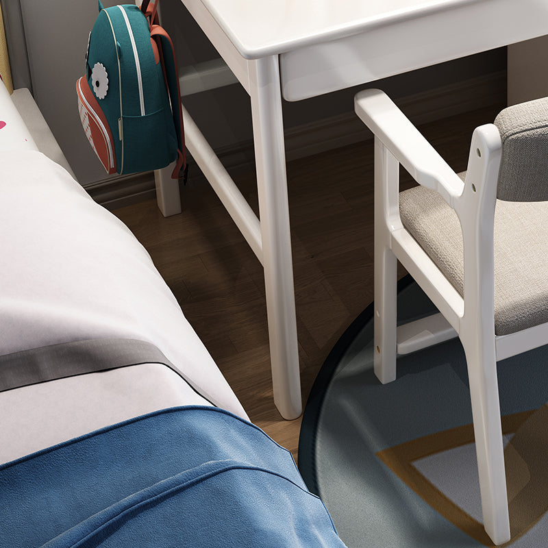 White Blythe Study Desk and Selee Chair set