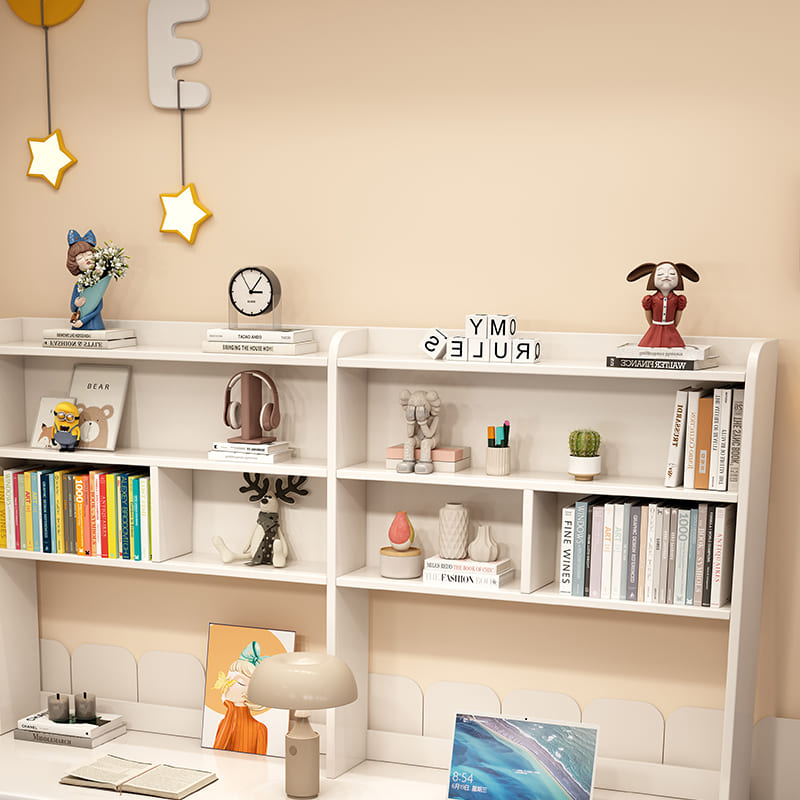 White Trejan Study Desk and Sinoa Chairs Set