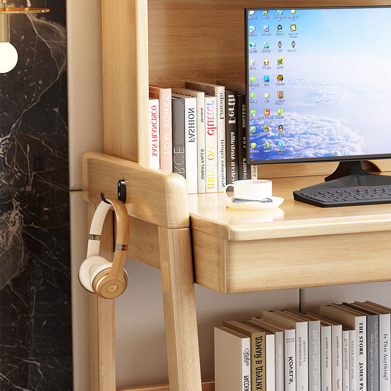 Natural Bahid Study Desk and Pier Chair set