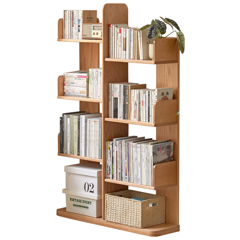 FSC Certified Solid American Oak Floor Bookshelf/Media Storage Shelves 64cm/80cm/100cm