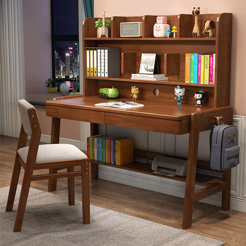 Walnut Avelinn Study Desk and Pier Chair set