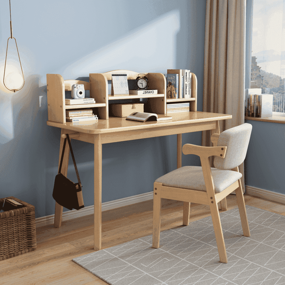 Solid Wood Study Desk and Sinoa Chair set