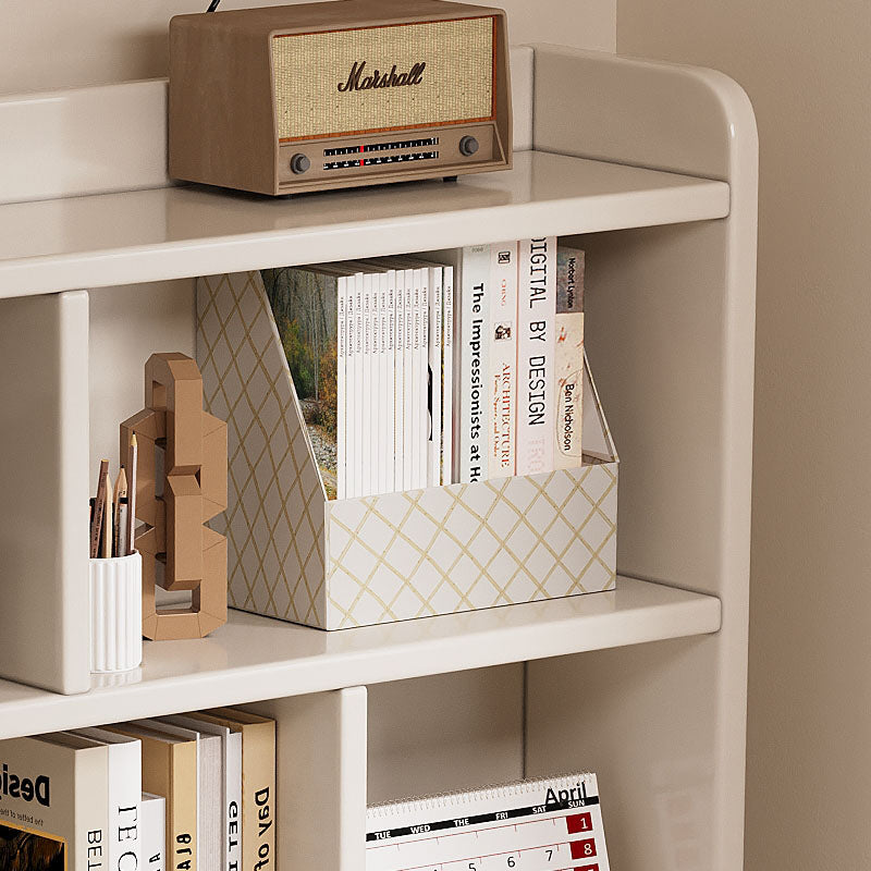 Haven Solid Timber LED Light Study Desk with Bookshelf and Storage 120cm