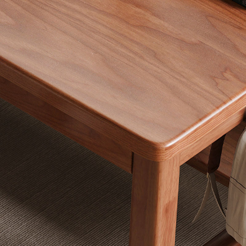 Ethan Classic Design Solid Timber Slab Study Desk with Drawers 160cm/180cm