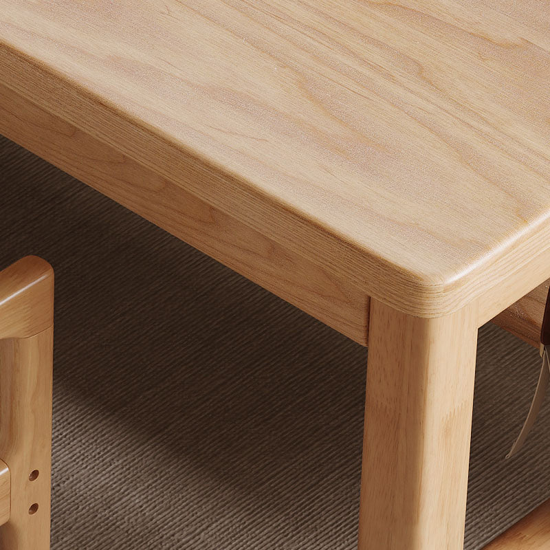 Ethan Classic Design Solid Timber Slab Study Desk with Drawers 160cm/180cm