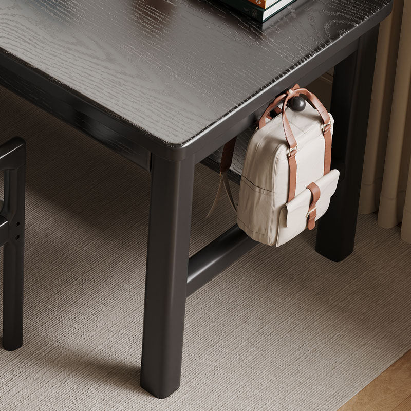 Ethan Classic Design Solid Timber Slab Study Desk with Drawers 160cm/180cm