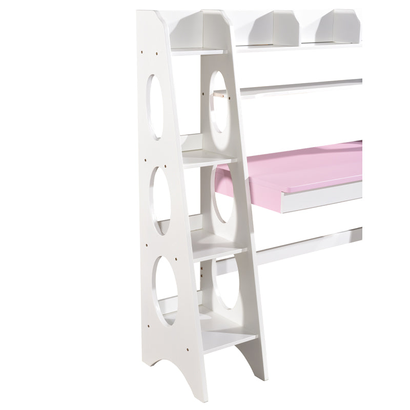 Pink Bryla Study Desk and Z Shape Chair Set