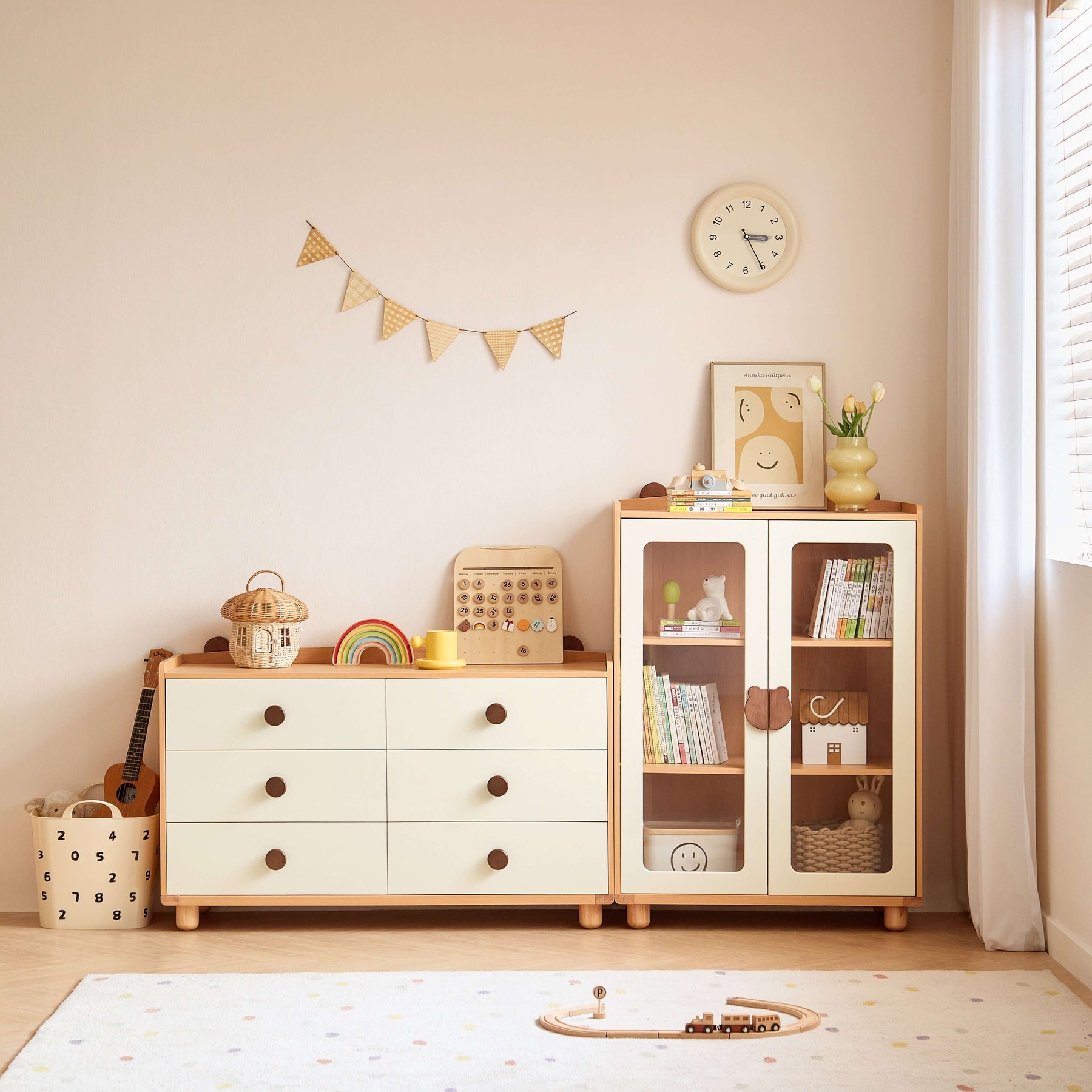 Kid's Room Furniture Set/Baby Toy Storage Bookcase Set