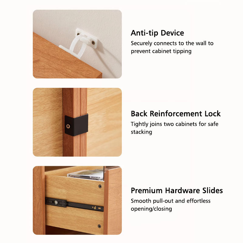 Verd Floor-standing Modular Storage Cabinet Chest Set for Home