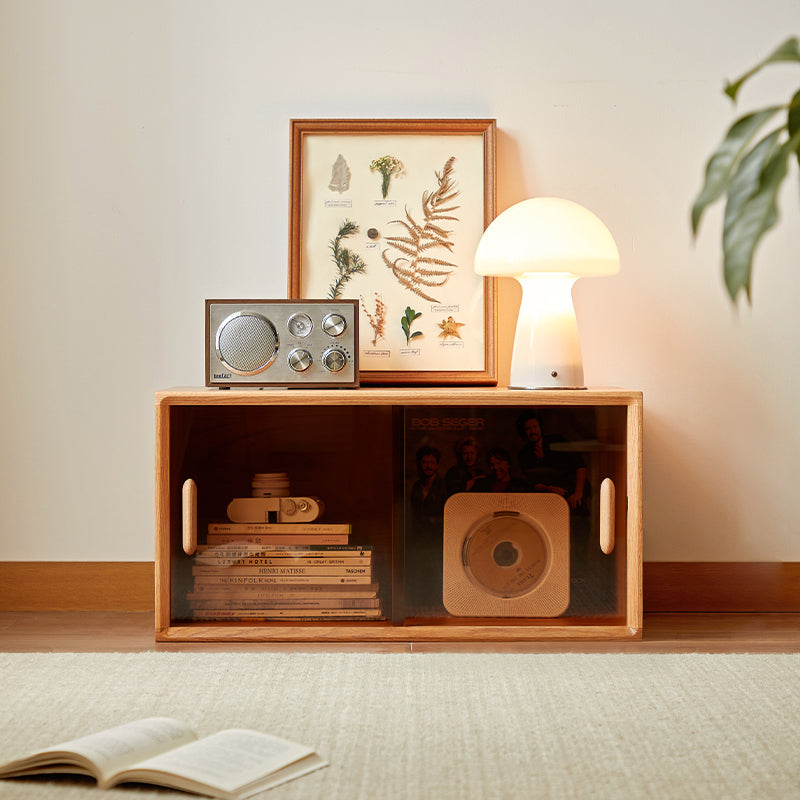 Lex FAS-Graded Solid American Oak Floor-standing Modular Storage Cabinet Chest Set for Home