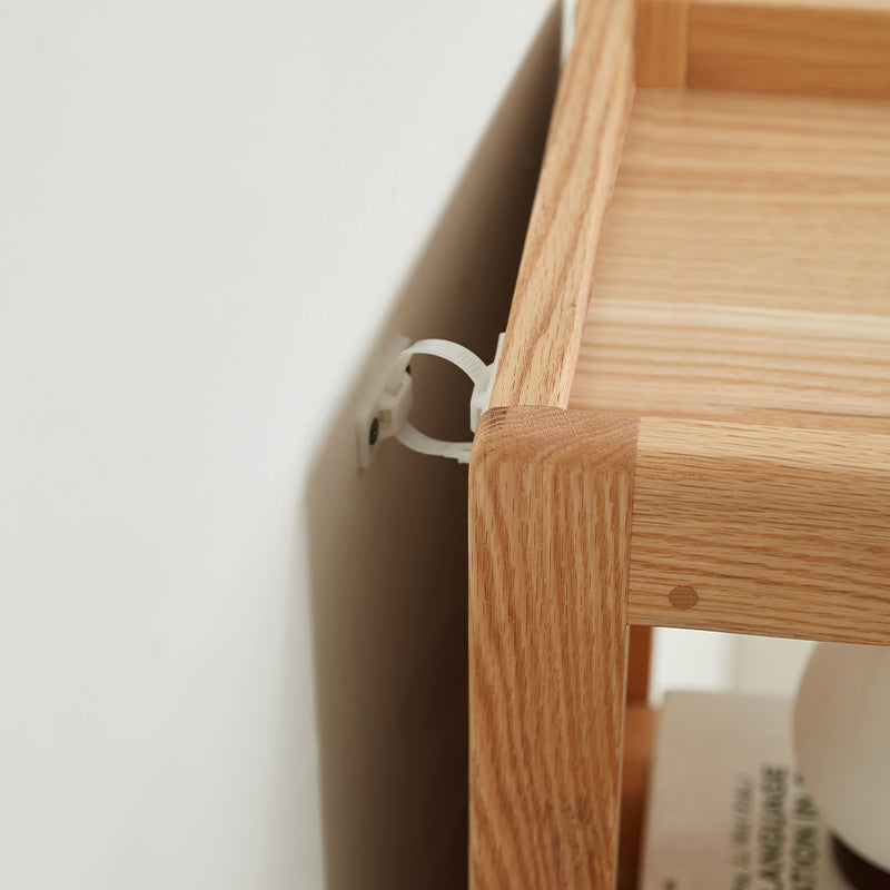 Dylan FAS-Graded Solid American Oak Wood Flip-Down Door Bookcase Modular Display Shelf & Storage With Drawer