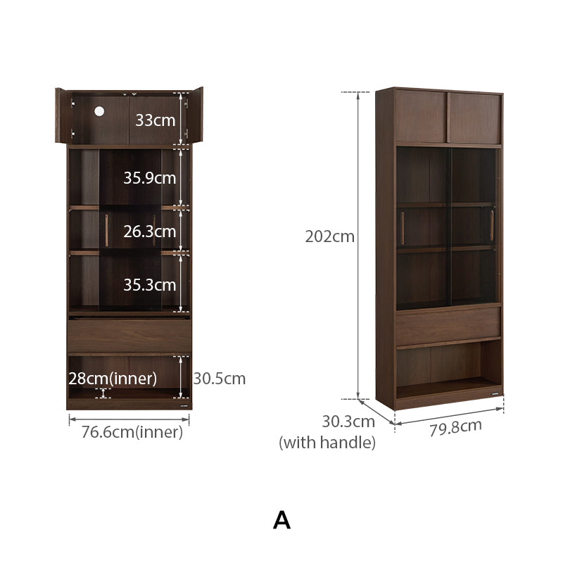 Brooke Floor-standing Bookcase Modular Display Shelf & Storage Multiple Size