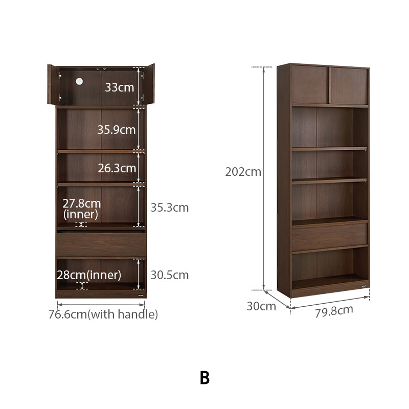 Brooke Floor-standing Bookcase Modular Display Shelf & Storage Multiple Size