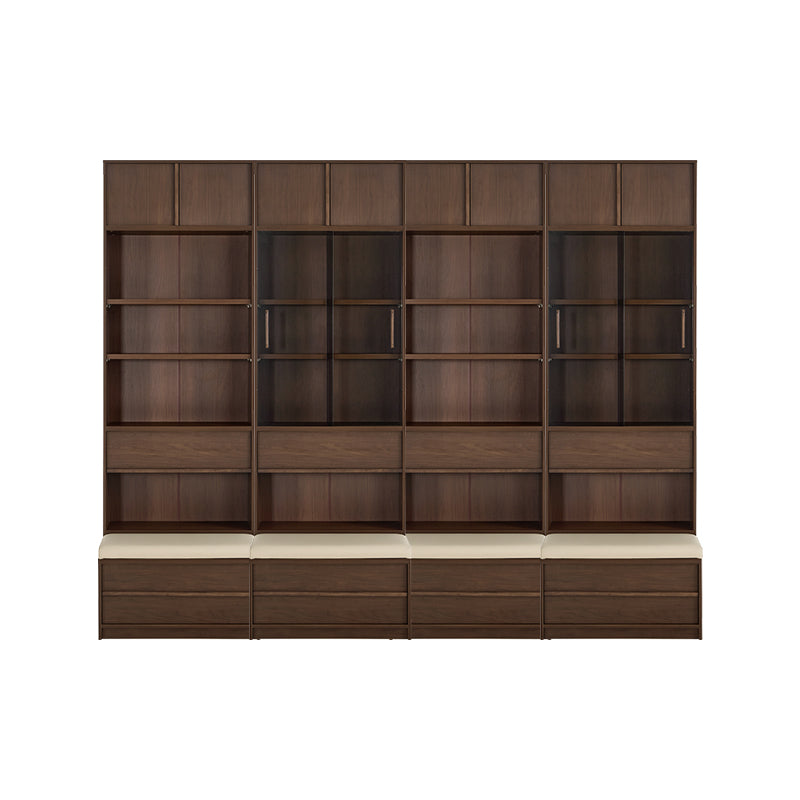 Brooke Floor-standing Bookcase Modular Display Shelf & Storage With Seat/Drawer Multiple Size
