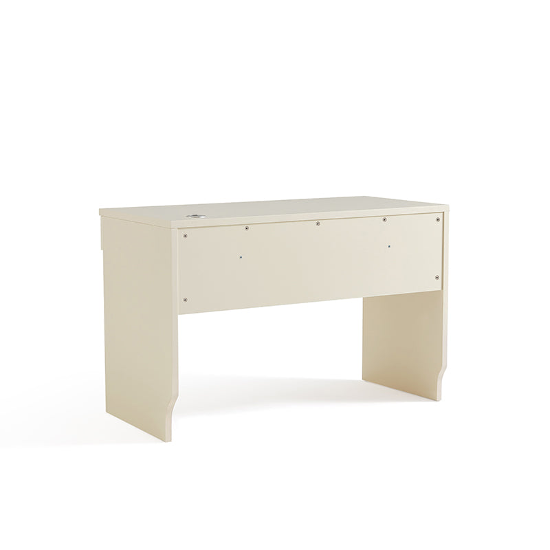 Nathaniel Single Office Desk/Computer Table Set With Drawer/Chair White