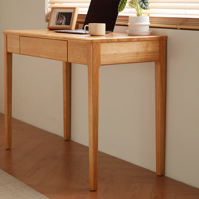 Jerry Classic Design Rubberwood Study Desk with Cabinet/Chair 0.8m/1.0m