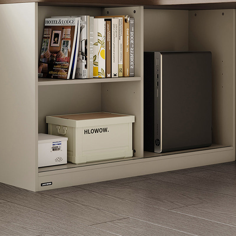 Chad 1.2m/1.4m Single Corner Storage Office Desk/Computer Table Set With Chair/Bookcase