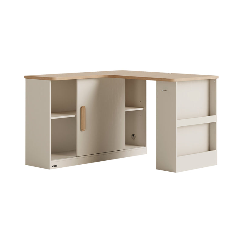 Chad 1.2m/1.4m Single Corner Storage Office Desk/Computer Table Set With Chair/Bookcase