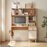 Blake 1.2m Single Office Desk/Computer Table Set With Drawer/Bookcase/Chair