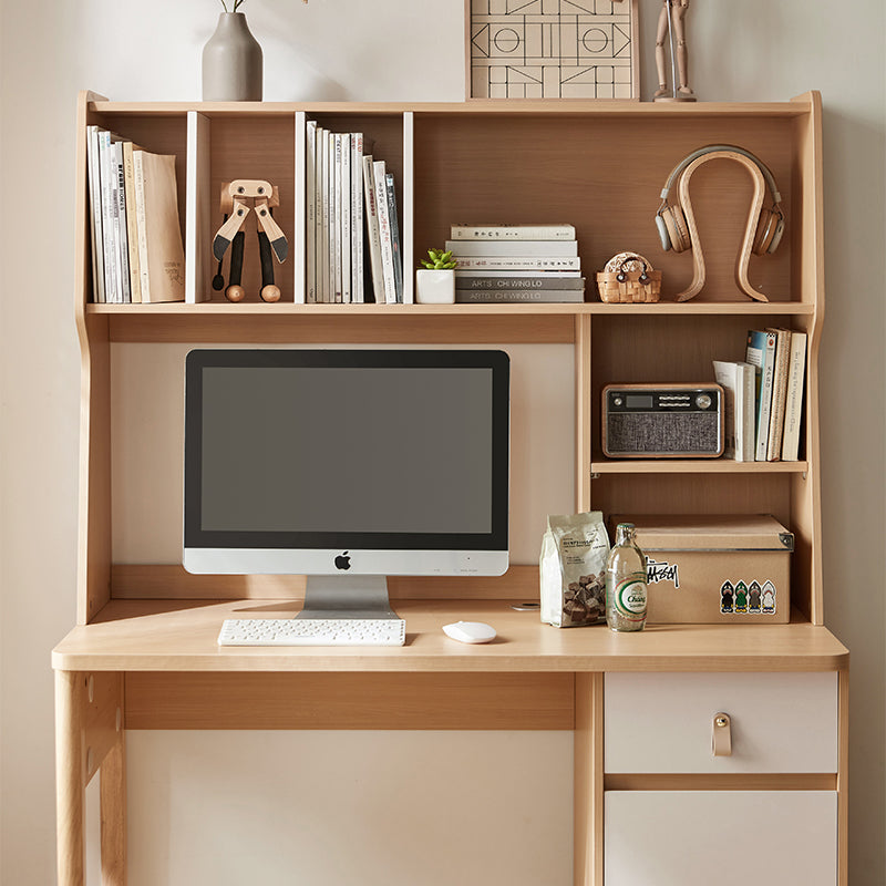 Blake 1.2m Single Office Desk/Computer Table Set With Drawer/Bookcase/Chair