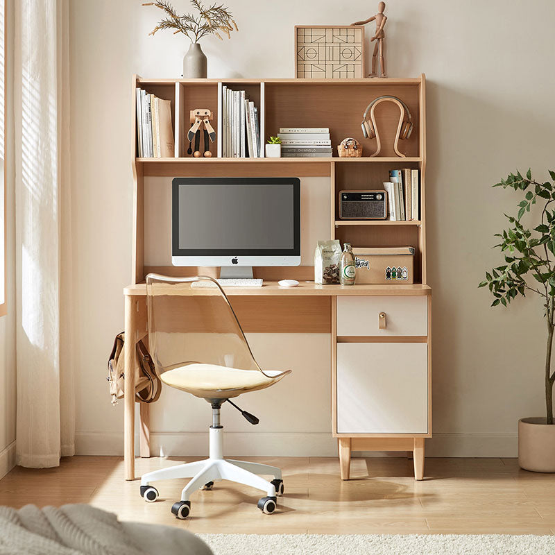 Blake 1.2m Single Office Desk/Computer Table Set With Drawer/Bookcase/Chair