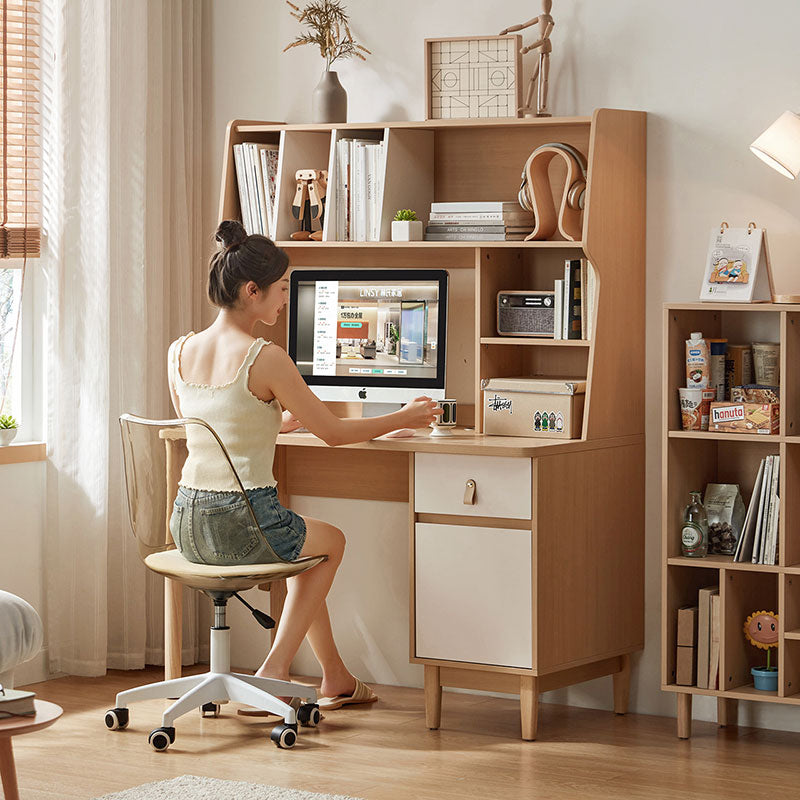 Blake 1.2m Single Office Desk/Computer Table Set With Drawer/Bookcase/Chair