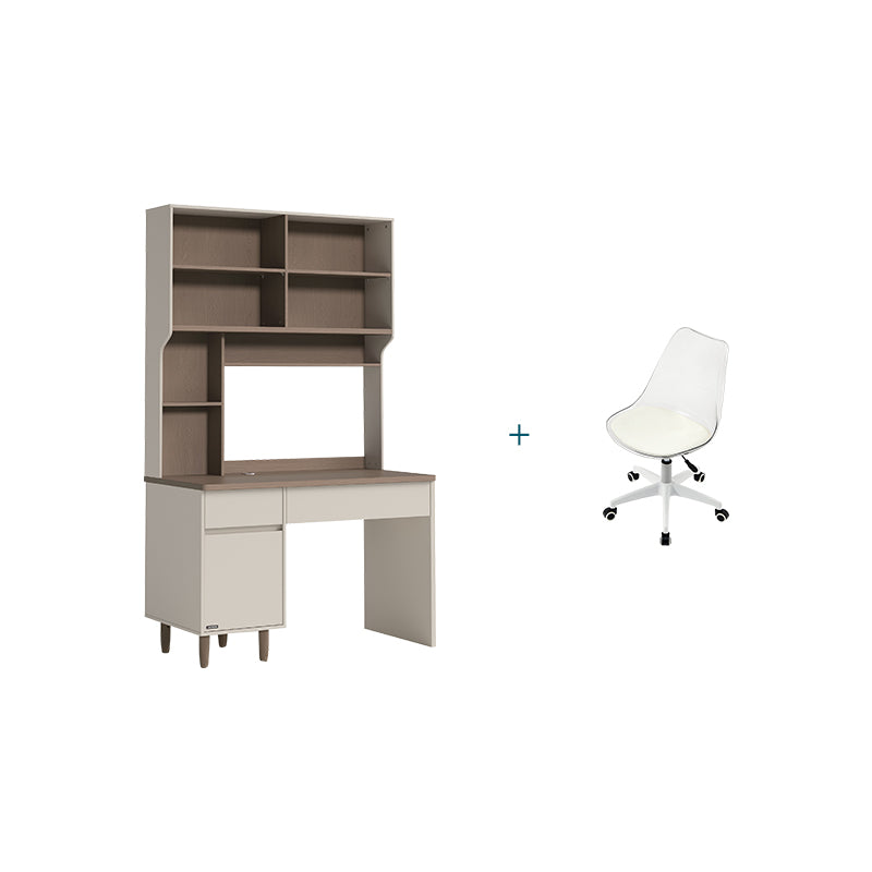 Chad 1.2m/1.4m Single Office Desk/Computer Table Set With Drawer/Bookcase/Chair Multiple Color