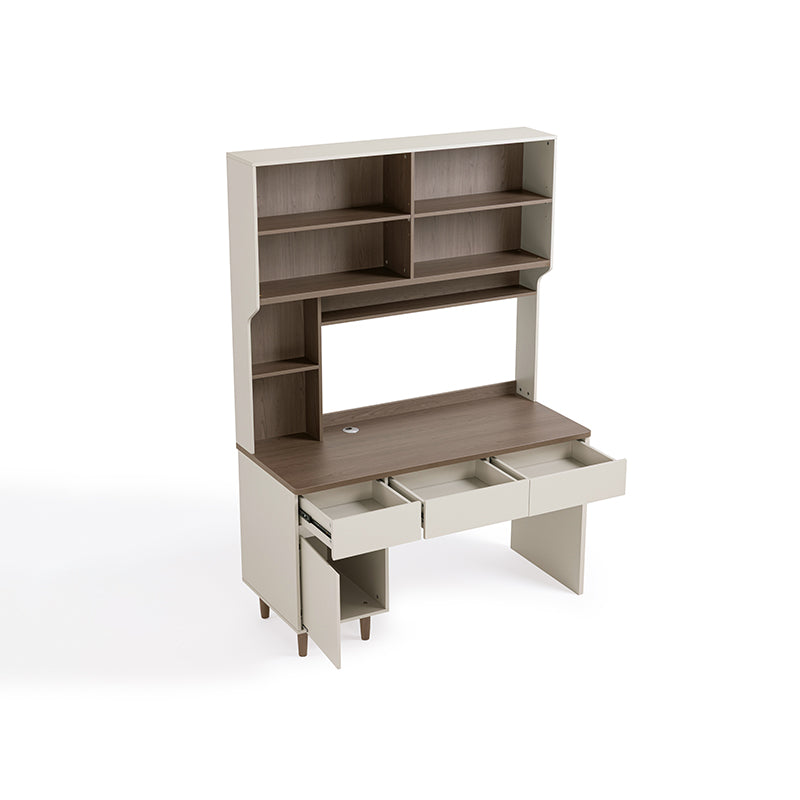 Chad 1.2m/1.4m Single Office Desk/Computer Table Set With Drawer/Bookcase/Chair Multiple Color