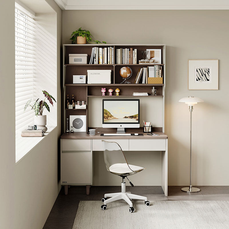 Chad 1.2m/1.4m Single Office Desk/Computer Table Set With Drawer/Bookcase/Chair Multiple Color