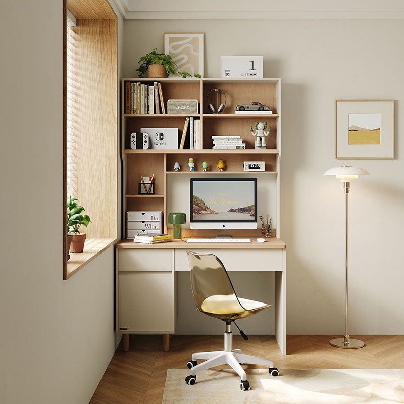 Chad 1.2m/1.4m Single Office Desk/Computer Table Set With Drawer/Bookcase/Chair Multiple Color