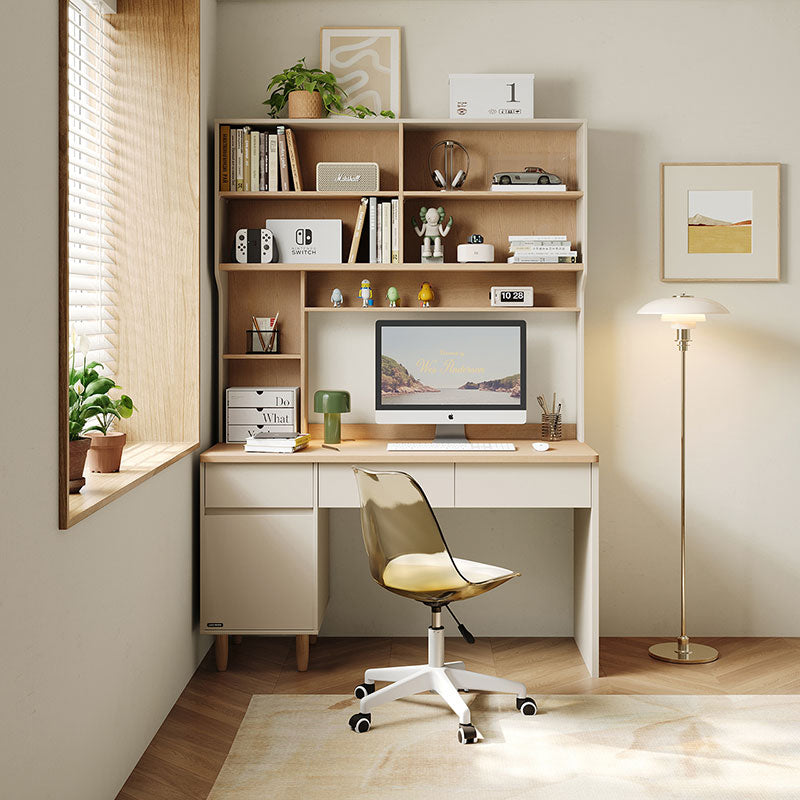Chad 1.2m/1.4m Single Office Desk/Computer Table Set With Drawer/Bookcase/Chair Multiple Color