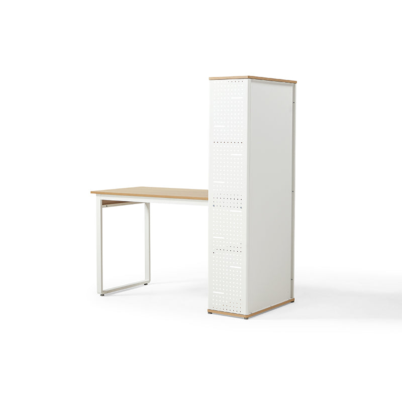 Beverly Carbon Steel Study Desk/Computer Table Set with Chair/Bookcase/Cabinet