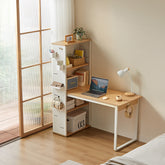 Beverly Carbon Steel Study Desk/Computer Table Set with Chair/Bookcase/Cabinet