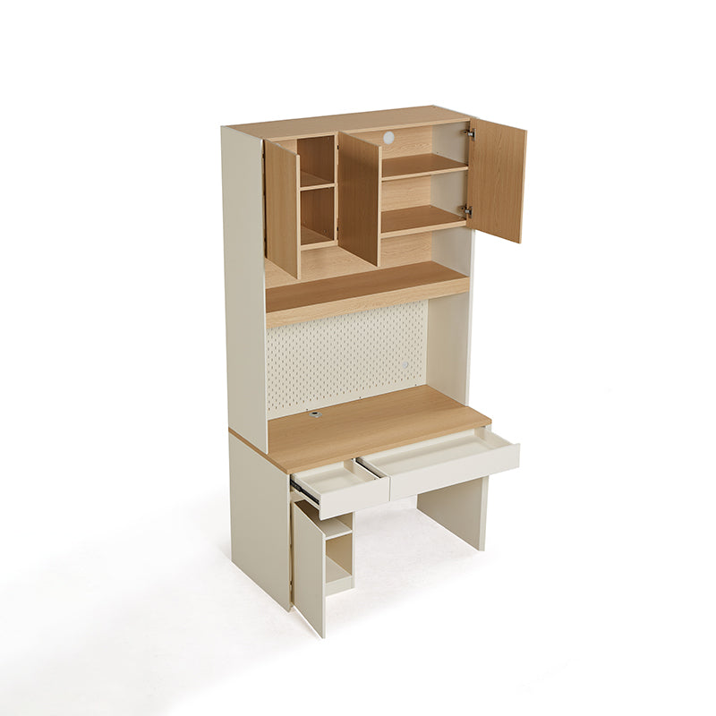 Bonnie 1.2m Single Office Desk/Computer Table Set With Drawer/Bookcase/Chair
