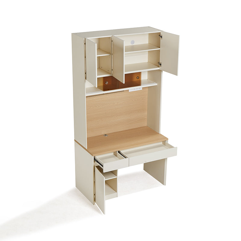 Bonnie 1.2m Single Office Desk/Computer Table Set With Drawer/Chair/Bookcase