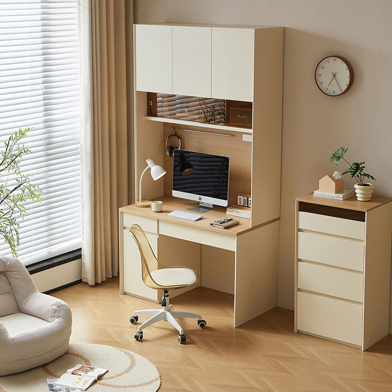 Bonnie 1.2m Single Office Desk/Computer Table Set With Drawer/Chair/Bookcase