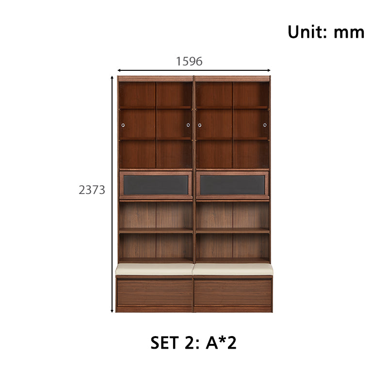 Ronald Bookcase Modular Display Shelf & Storage Multiple Size