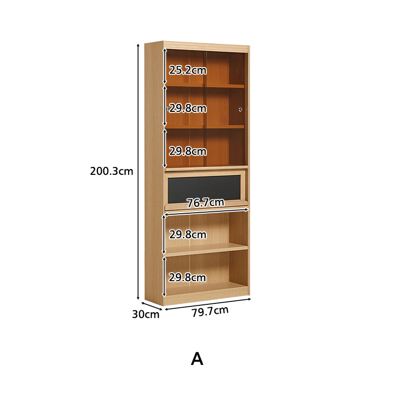 Roger Bookcase Modular Display Shelf & Storage Multiple Size Natural Wood Color
