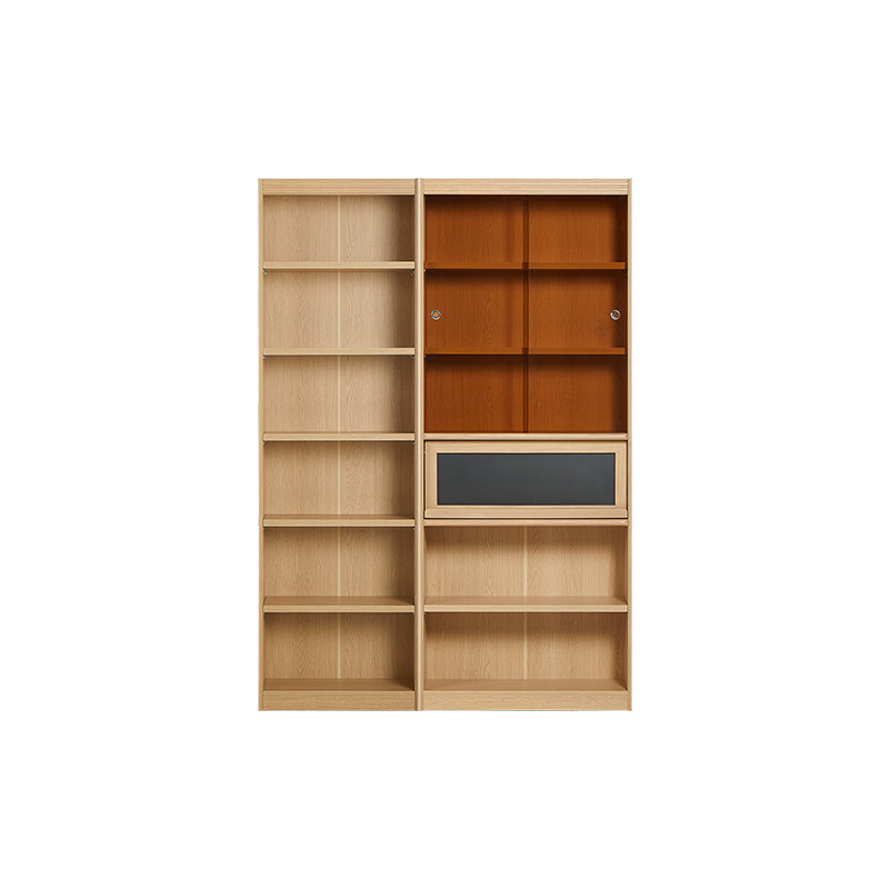 Roger Bookcase Modular Display Shelf & Storage Multiple Size Natural Wood Color